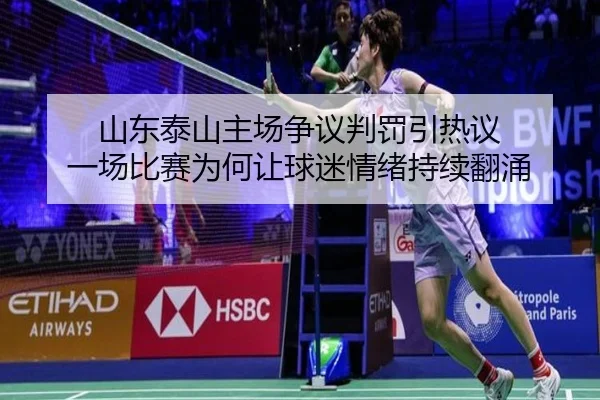 山东泰山主场争议判罚引热议 一场比赛为何让球迷情绪持续翻涌 - aiyouxi